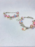 Painted Stack Charm Bracelet