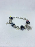 Painted Stack Charm Bracelet